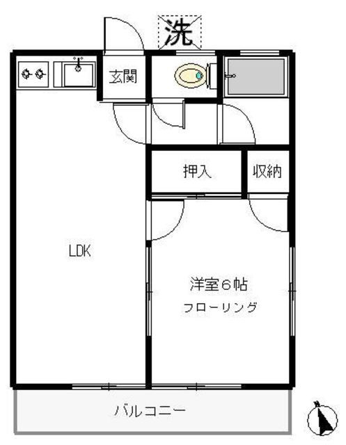 神奈川県横浜市青葉区大場町 市が尾駅 1LDK アパート 賃貸物件詳細