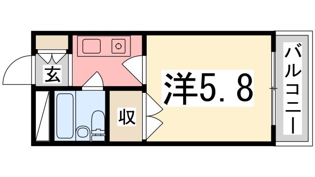 兵庫県姫路市南駅前町 姫路駅 1K マンション 賃貸物件詳細