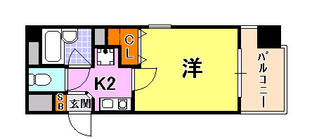 エスリード三宮フラワーロード 4階 1K 賃貸物件詳細