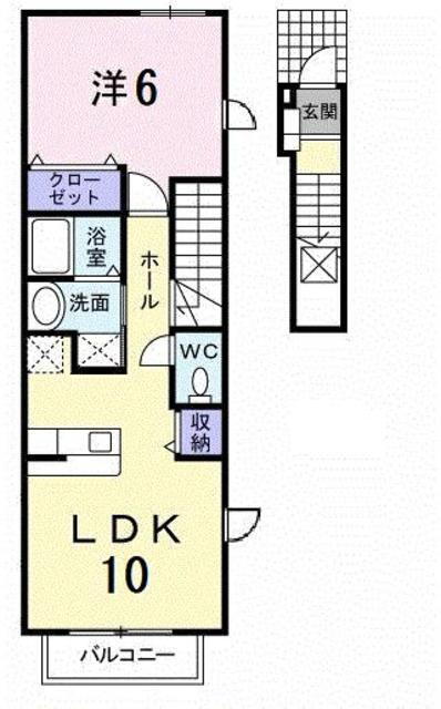 愛媛県松山市鴨川１ 本町六丁目駅 1LDK アパート 賃貸物件詳細