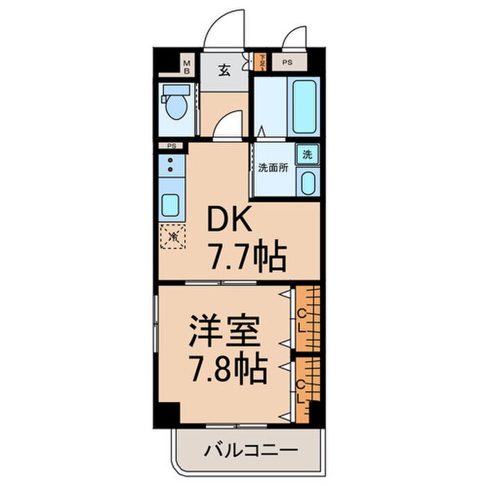 愛知県一宮市新生３ 名鉄一宮駅 1DK マンション 賃貸物件詳細