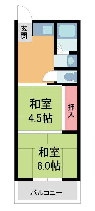大阪府池田市神田１ 池田駅 2DK アパート 賃貸物件詳細