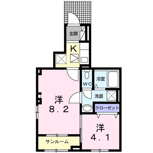 群馬県佐波郡玉村町大字板井 高崎駅 1SK アパート 賃貸物件詳細