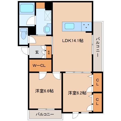 奈良県大和郡山市筒井町 筒井駅 2LDK マンション 賃貸物件詳細