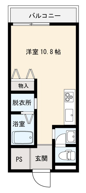 アバンセ 1階 ワンルーム 賃貸物件詳細