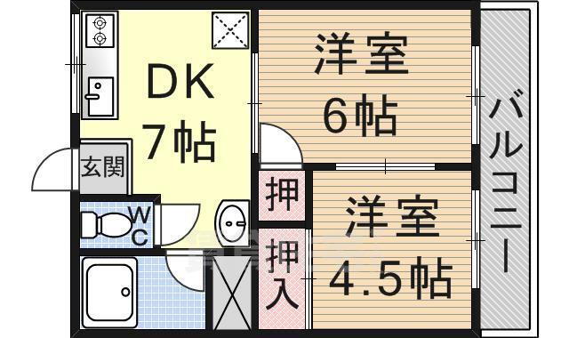 滋賀県草津市野路東５ 南草津駅 2DK アパート 賃貸物件詳細