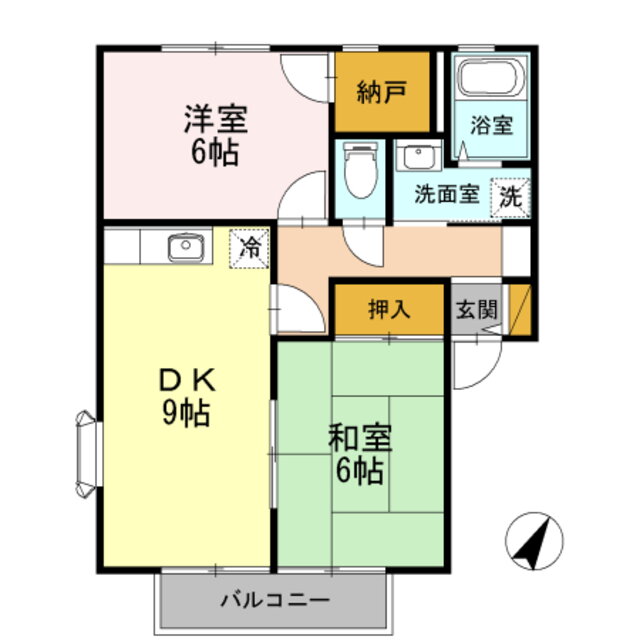 兵庫県宝塚市山本中１ 山本駅 2DK アパート 賃貸物件詳細