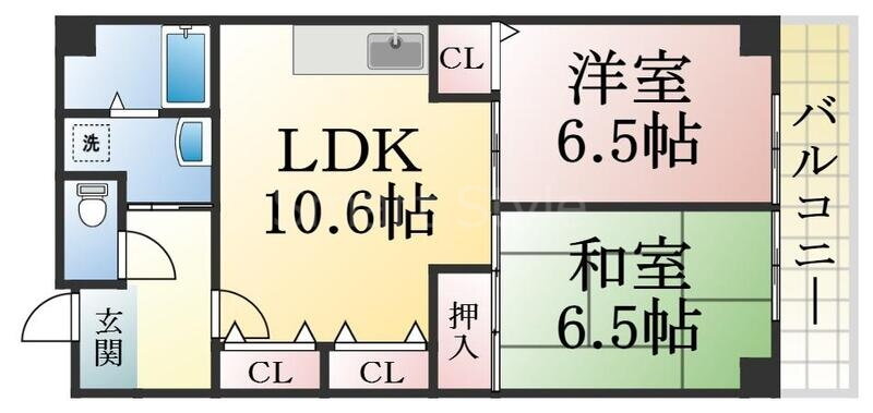 フェニーチェ神戸 5階 2LDK 賃貸物件詳細