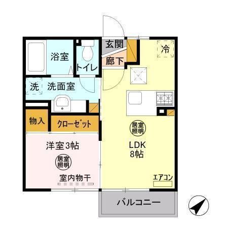 茨城県ひたちなか市西大島１ 勝田駅 1LDK アパート 賃貸物件詳細