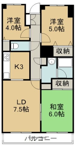 ファミリエール宮城野西館 1階 3LDK 賃貸物件詳細