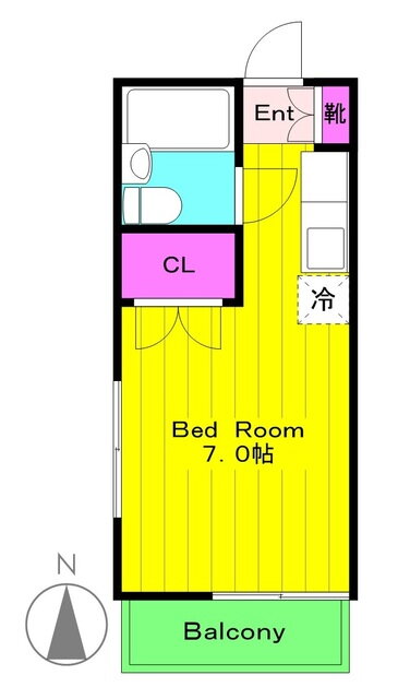 サンコーポＡＯＫＩ 2階 ワンルーム 賃貸物件詳細