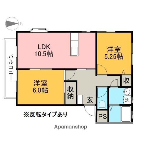 栃木県宇都宮市中今泉２ 宇都宮駅 2LDK アパート 賃貸物件詳細