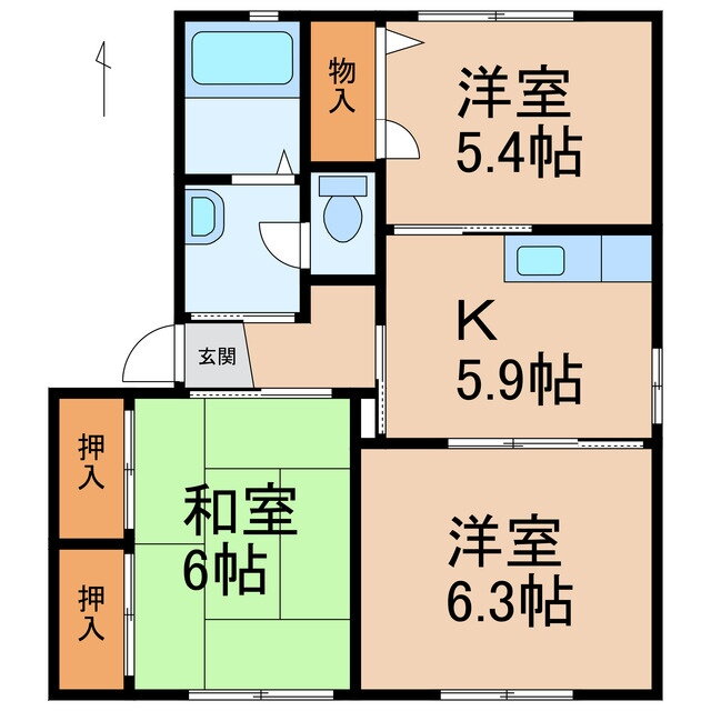 和歌山県伊都郡かつらぎ町大字丁ノ町 妙寺駅 3K アパート 賃貸物件詳細