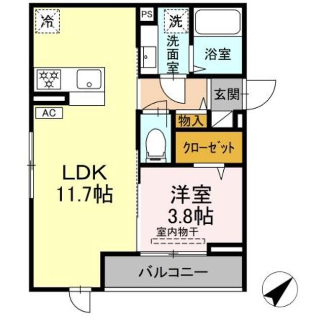 神奈川県大和市中央林間３ 中央林間駅 1LDK アパート 賃貸物件詳細