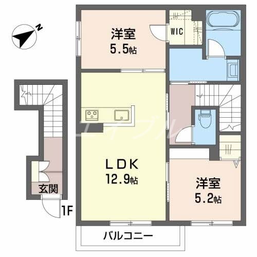 岡山県倉敷市酒津 球場前駅 2LDK アパート 賃貸物件詳細