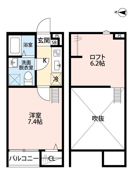 埼玉県越谷市宮本町１ 越谷駅 1K アパート 賃貸物件詳細
