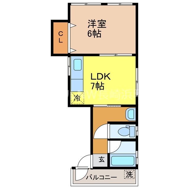 長崎県長崎市八幡町 諏訪神社駅 1DK マンション 賃貸物件詳細