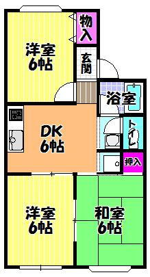 大阪府富田林市津々山台５ 金剛駅 3DK アパート 賃貸物件詳細