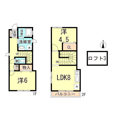 兵庫県尼崎市開明町１ 尼崎駅 2LDK 一戸建て 賃貸物件詳細