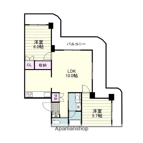 ストークマンション鹿児島 7階 2LDK 賃貸物件詳細