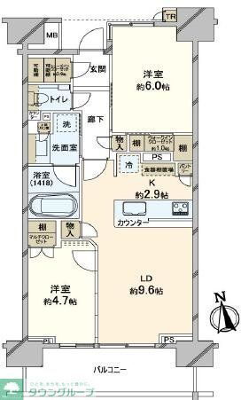東京都台東区寿２ 田原町駅 2LDK マンション 賃貸物件詳細