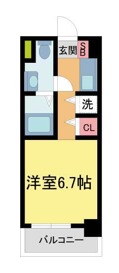 兵庫県西宮市六湛寺町 西宮駅 1K マンション 賃貸物件詳細