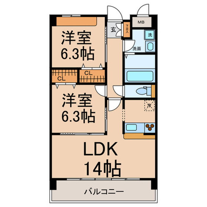 愛知県一宮市苅安賀１ 観音寺駅 2LDK マンション 賃貸物件詳細