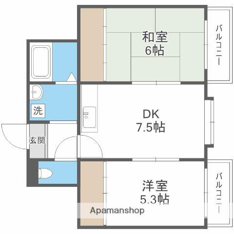 兵庫県尼崎市南武庫之荘２ 武庫之荘駅 2DK マンション 賃貸物件詳細