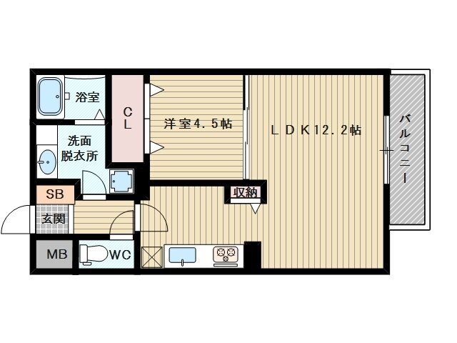 大阪府大阪市東淀川区西淡路１ 東淀川駅 1LDK アパート 賃貸物件詳細