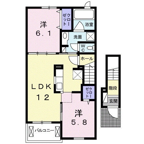 茨城県常総市新石下 石下駅 2LDK アパート 賃貸物件詳細