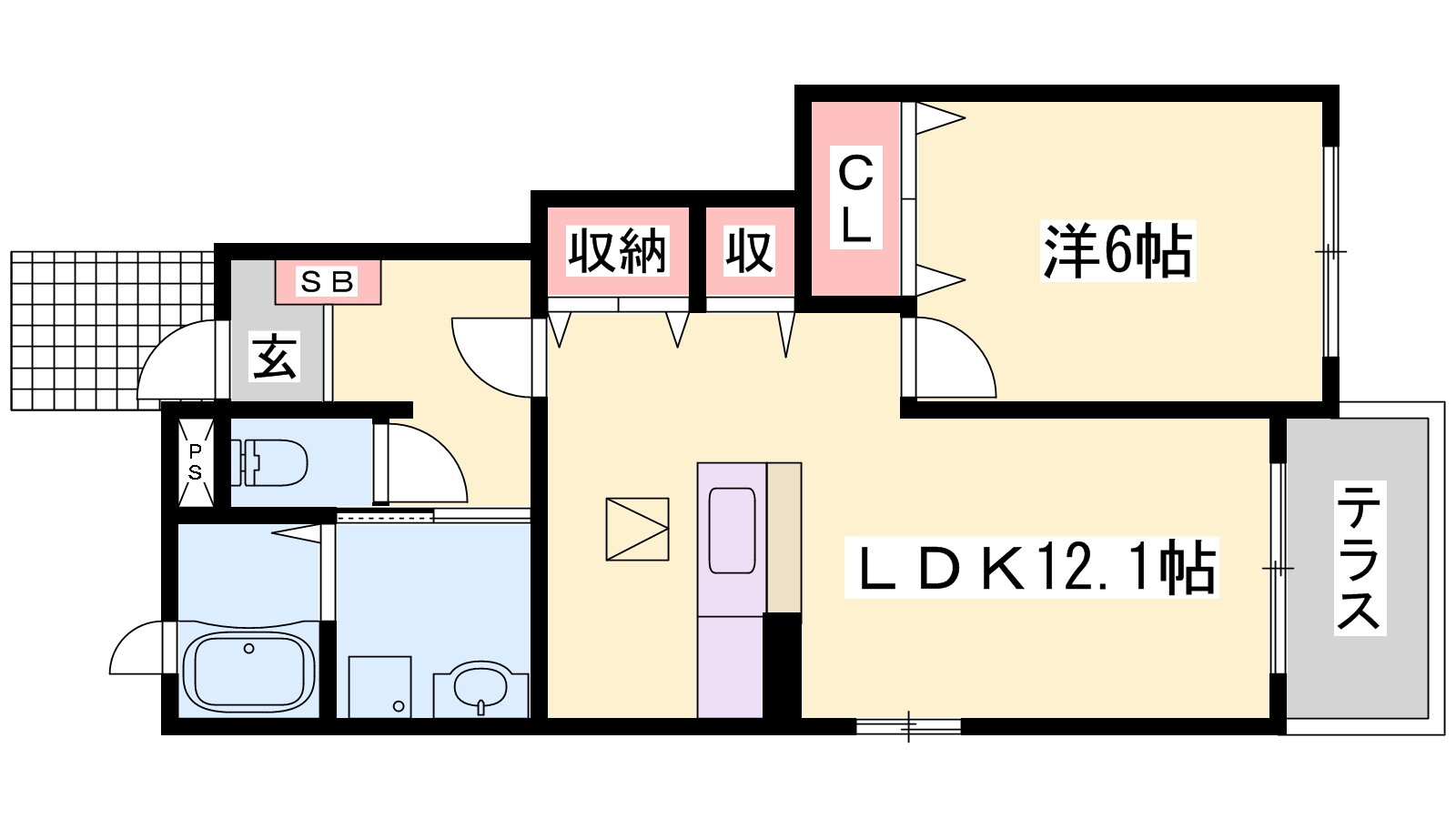 兵庫県西脇市小坂町 新西脇駅 1LDK アパート 賃貸物件詳細