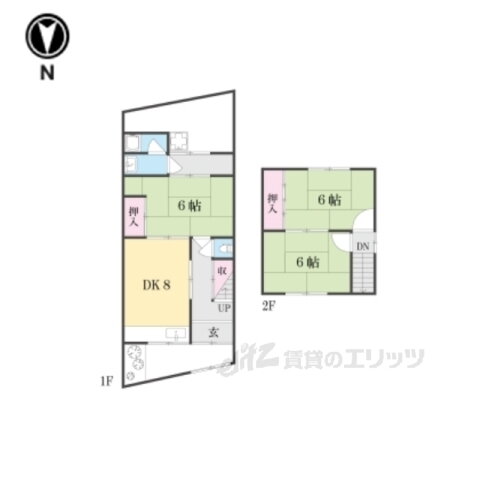 京都府京都市右京区北嵯峨北ノ段町 嵯峨嵐山駅 3DK 一戸建て 賃貸物件詳細