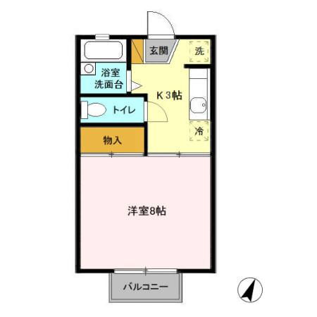 茨城県牛久市神谷６ 牛久駅 1K アパート 賃貸物件詳細