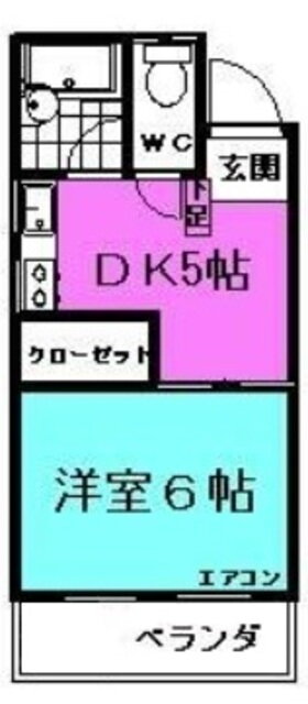 長谷川コーポ 2階 1DK 賃貸物件詳細