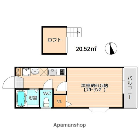 福岡県福岡市東区筥松３ 貝塚駅 1K アパート 賃貸物件詳細