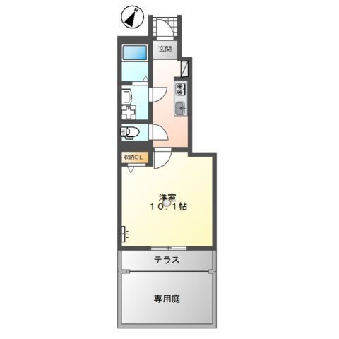 山口県宇部市西宇部南２ 宇部駅 1K アパート 賃貸物件詳細