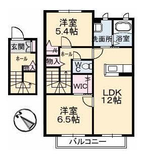 広島県東広島市西条土与丸４ 西条駅 2LDK アパート 賃貸物件詳細