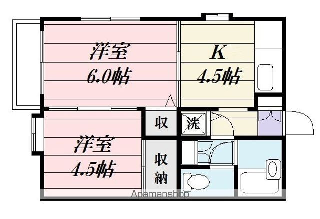 千葉県柏市常盤台 南柏駅 2K マンション 賃貸物件詳細