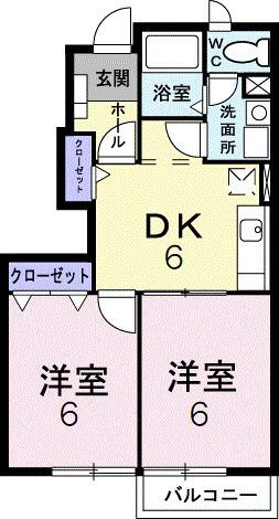 栃木県佐野市田沼町 田沼駅 2DK アパート 賃貸物件詳細