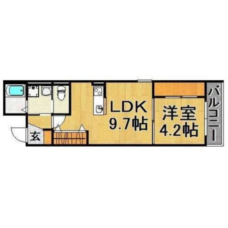 福岡県福岡市早良区荒江３ 茶山駅 1LDK アパート 賃貸物件詳細