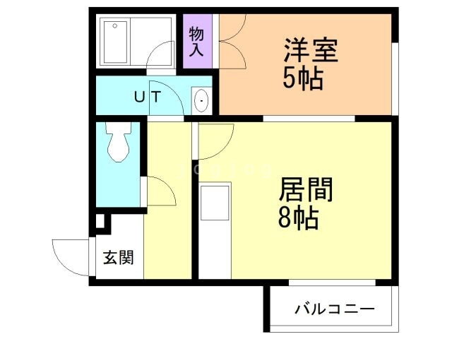 ハイエスト中の島 1階 1LDK 賃貸物件詳細