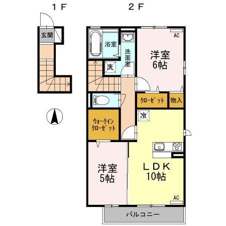 東京都西東京市芝久保町３ 花小金井駅 2LDK アパート 賃貸物件詳細