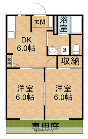静岡県掛川市岩滑 掛川駅 2DK アパート 賃貸物件詳細