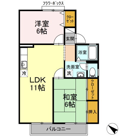 岐阜県岐阜市芋島４ 高田橋駅 3DK アパート 賃貸物件詳細