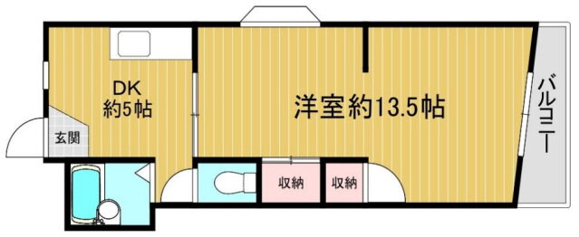 大阪府大阪市東住吉区鷹合２ 針中野駅 1DK マンション 賃貸物件詳細