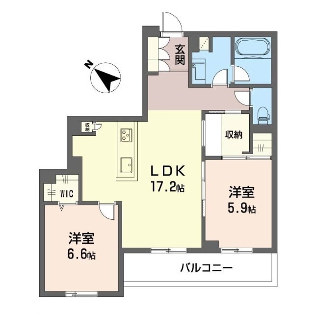 アルテｍＭ 4階 2LDK 賃貸物件詳細