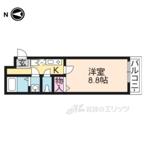 京都府京都市北区紫竹下高才町 北大路駅 1K マンション 賃貸物件詳細