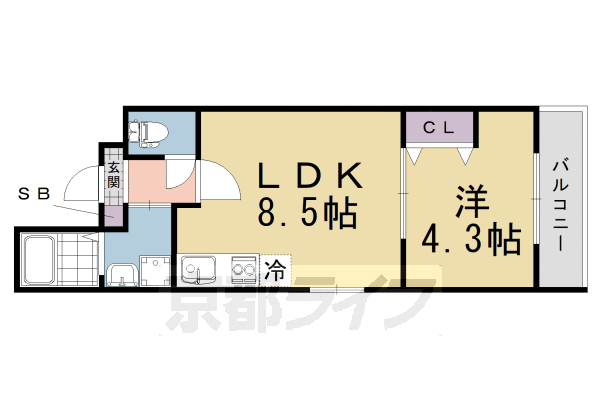 京都府京都市伏見区新町３ 伏見桃山駅 1LDK マンション 賃貸物件詳細
