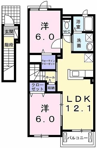 栃木県栃木市岩舟町下津原 岩舟駅 2LDK アパート 賃貸物件詳細
