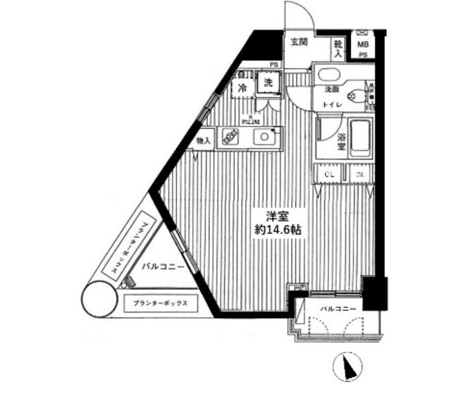 東京都新宿区荒木町 四谷三丁目駅 1K マンション 賃貸物件詳細